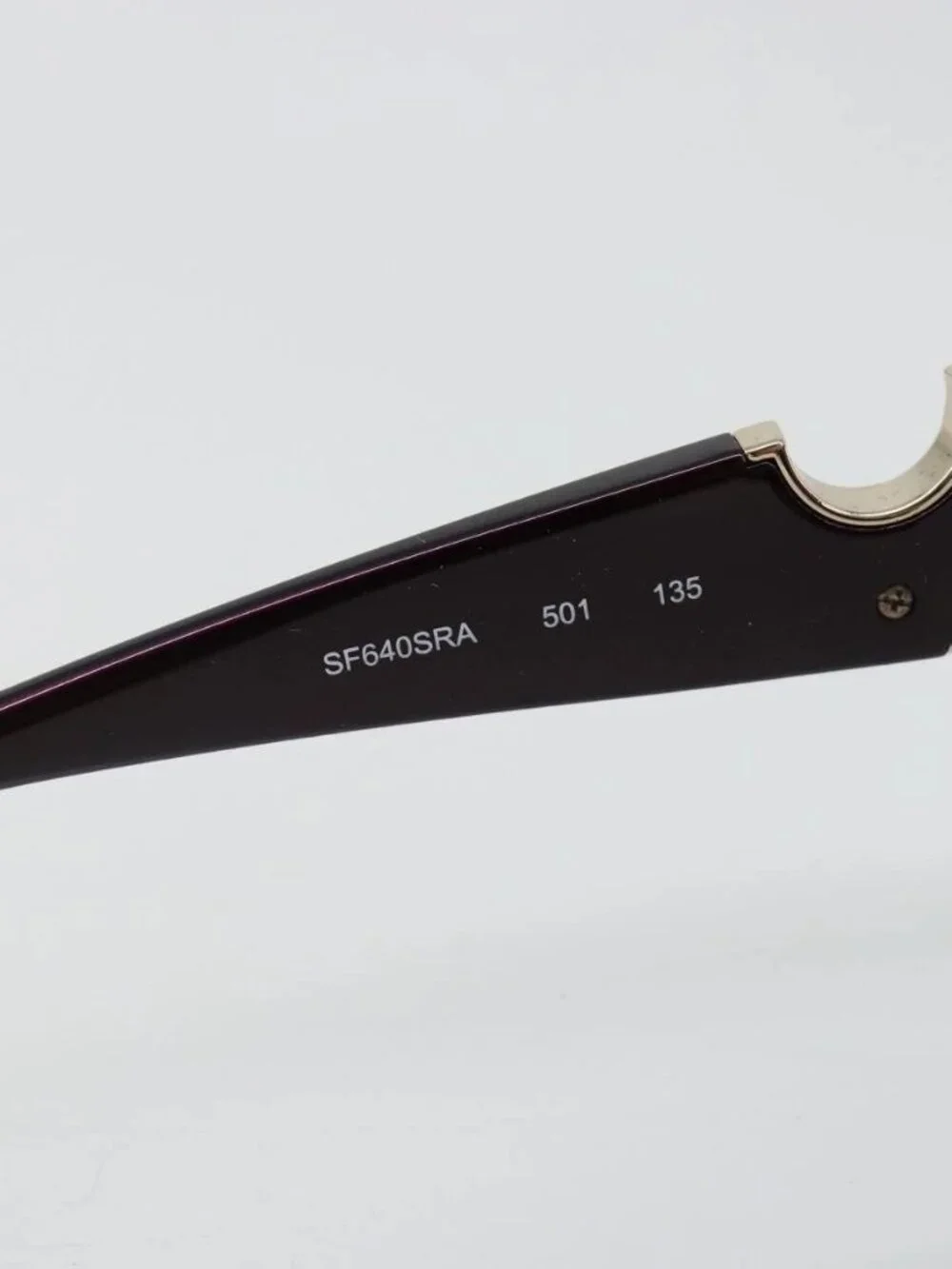 Salvatore Ferragamo Gancini Sunglasses plastic Purple Auth 180951M